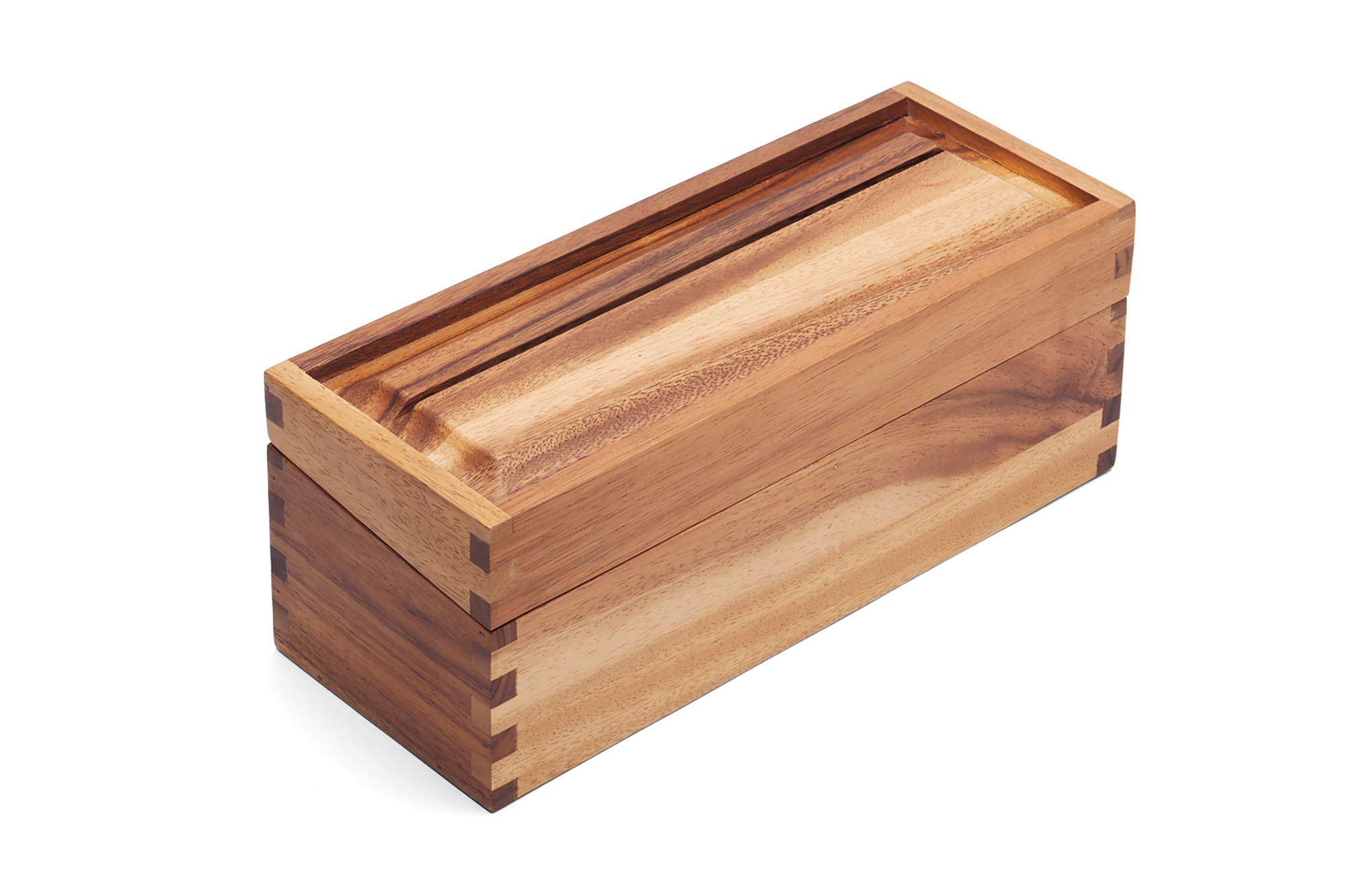 Amazon.com: Ironwood Gourmet Acacia Wood Recipe Box, Double